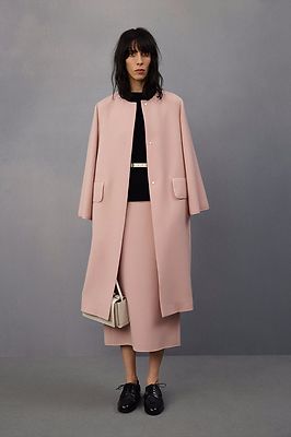 Jupe Midi Extensible THE ROW RENTON - Taille 2, Couleur Beige/rose, Neuve Avec étiquettes