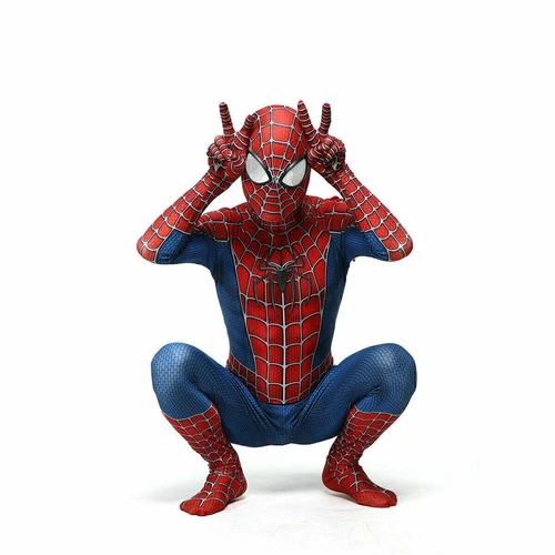 Amazing Spiderman Jumpsuit Raimi Spider-man cosplay Costume Party Fancy Dress - Bild 5 von 13