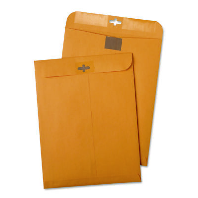 Quality Park Postage Saving ClearClasp Kraft Envelopes #55 6 x 9 Brown Kraft