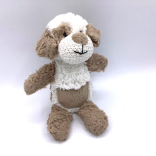 Maison Chic Tooth Fairy Pocket Plush Puppy Dog Tan White 8"