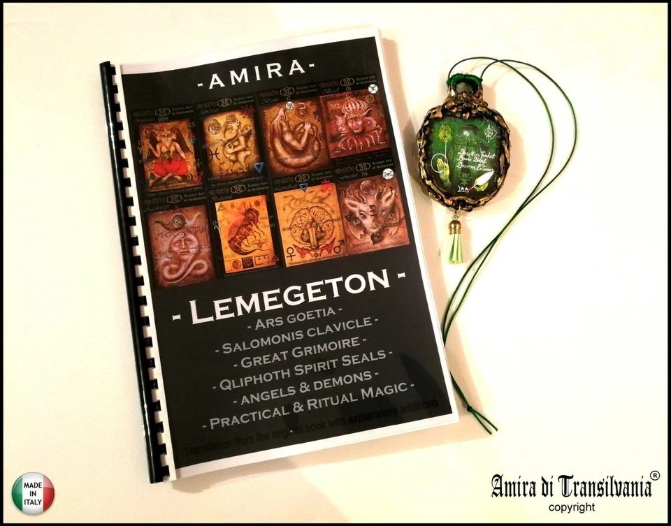 Lemegeton antique book occult ceremonial black magic rare dark grimoire kabbalah - Image 3 of 4