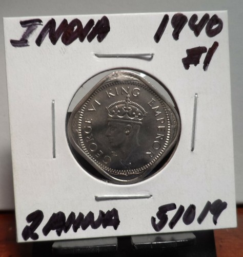 CIRCULATED 1940 2 ANNAS INDIA COIN (51019)1 - Picture 3 of 3