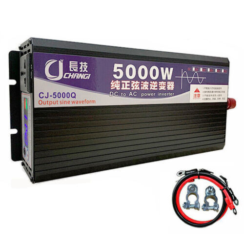 5000W Power Inverter Truck/RV Pure Sine Wave DC24V 48V To AC110V 120V Converter - Picture 20 of 42