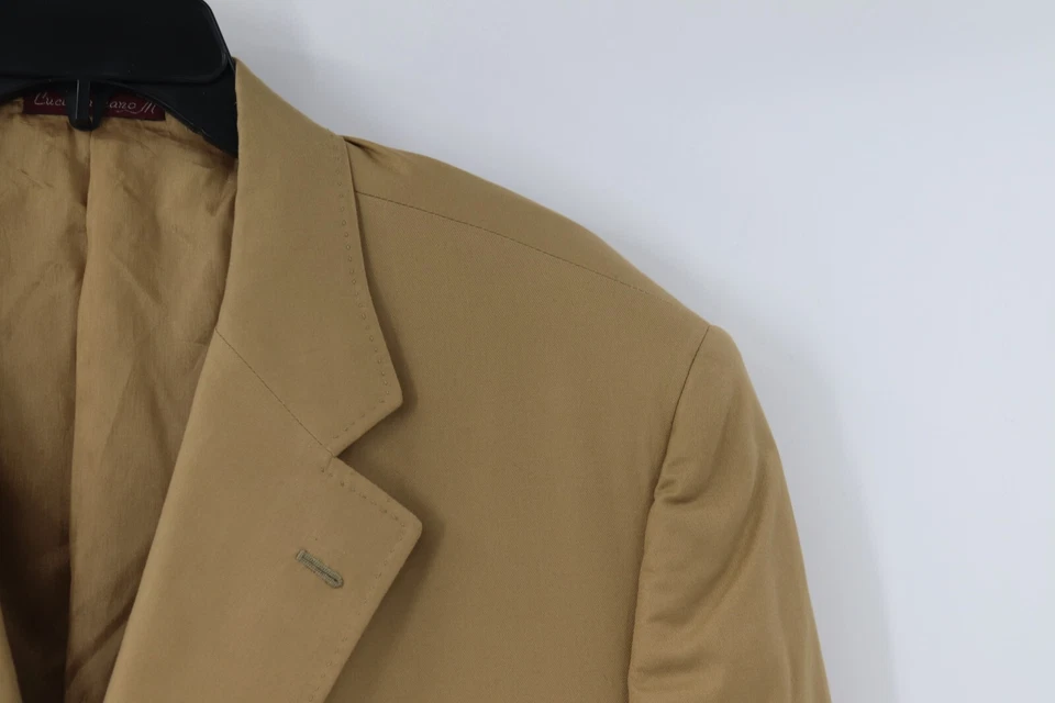 Sartoria partenopea sport coat mens 48 3 button half lined notch lapel cotton - Image 3 of 4