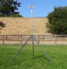 CORN SPRINKLER COMMERCIAL QUALITY TRIPOD W/ LONG THROW SPRINKLER 9'FT HIGH 120FT