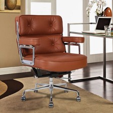 Gaming Racing Tan Genuine Leather Chair Ergonomic Computer Desk Eams Office Seat Gaming Racing Tan Genuine Leather Chair Ergonomic Computer Desk Eams Office Seat