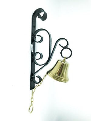 Campanello Da Porta In Ottone Anticato - Decorazione Vintage Per Casa O Negozi - Foto 3