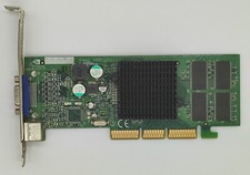 AGP Graphic Card 180-10071-0000-A04 Nvidia Geforce 4 MX 420 64MB VGA Retro