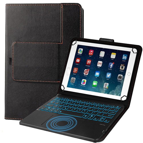 For Samsung Galaxy Tab A9 Plus 11" Tablet Backlit Keyboard PU Leather Case Mouse - Picture 9 of 55