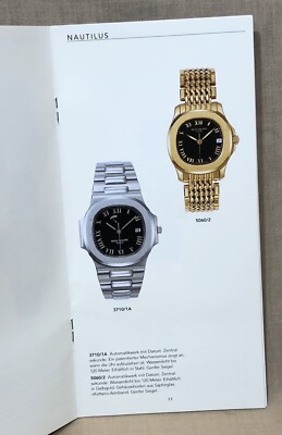 PATEK PHILIPPE 1998 Katalog German Calatrava Complication Nautilus Aquanaut /