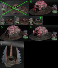 Warhammer 40k Tyranids Nest Entrance & Infestations Terrain Scenery GW Citadel