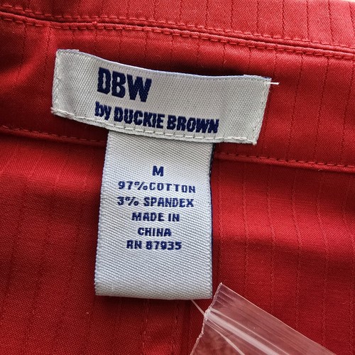 Dockie Brown Wms M Rot Gold Metallic Nähte Baumwolle Elasthan Jacke S5 - Bild 24 von 24