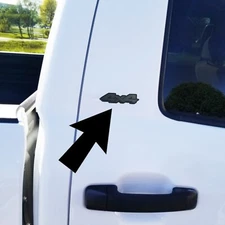 Pair 4x4 Emblems fits RAM Silverado Tundra Side Truck Pillar Badge Nameplate