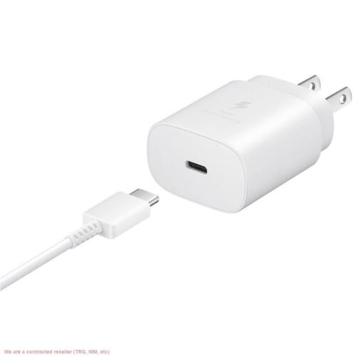 Samsung 25W USB-C Fast Charging Wall Charger (with USB-C Cable) - White