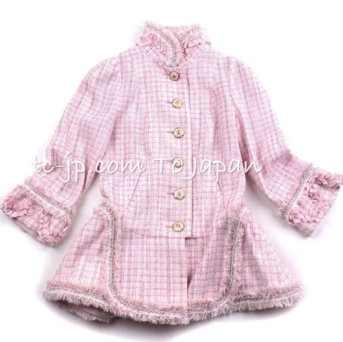 $10K CHANEL 13C Pale Pink Stand Color Tweed Jacket 34 US2 Pristine by Karl - Picture 2 of 24
