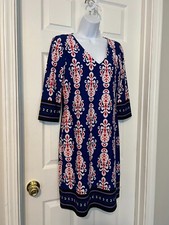 NEGOSHIAN BRAND Multicolor Abstract Print Stretch Sheath Dress Sz S