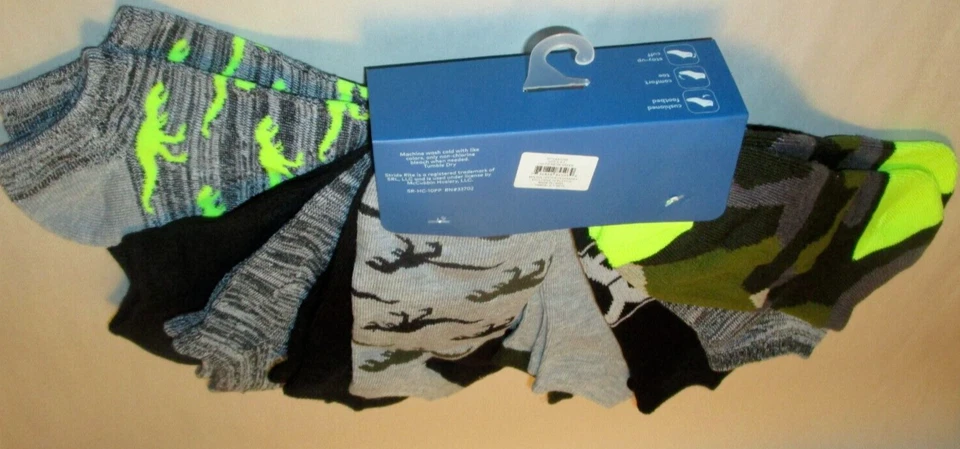 Nuevo Lote 10 Pares Stride Rite Niños 8-9.5 Multicolor Cojín Cómodo No Show Calcetines Foto 2 de 4