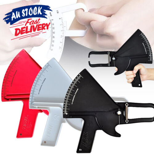 Slim Measurement Skin Fold Tester 0-80MM Guide Skinfold Body Fat Caliper Test