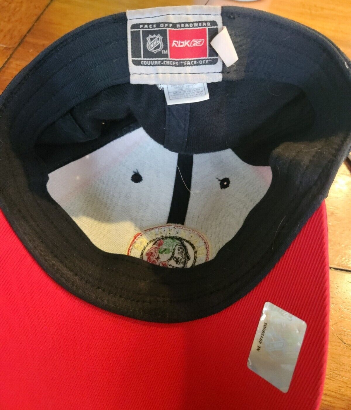 Chicago Blackhawks One Size Fits All Baseball Cap Black And Red NHL eBay