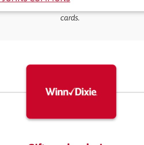 Winn Dixie Gift Card Total Value 100 eBay