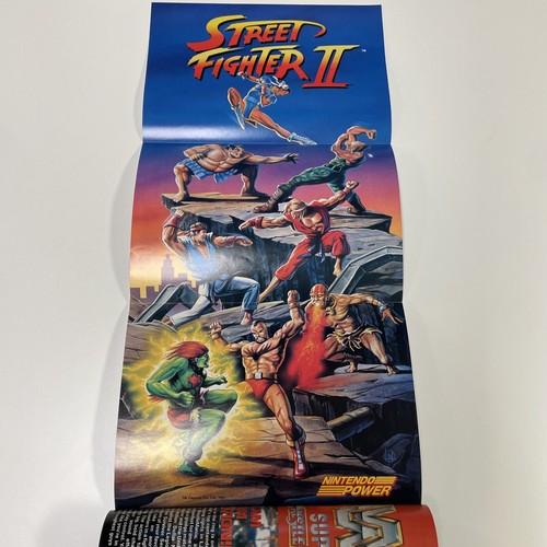 1992 Nintendo Power Magazine #35 WWF Hulk Hogan + Street Fighter II Poster - Picture 5 of 5