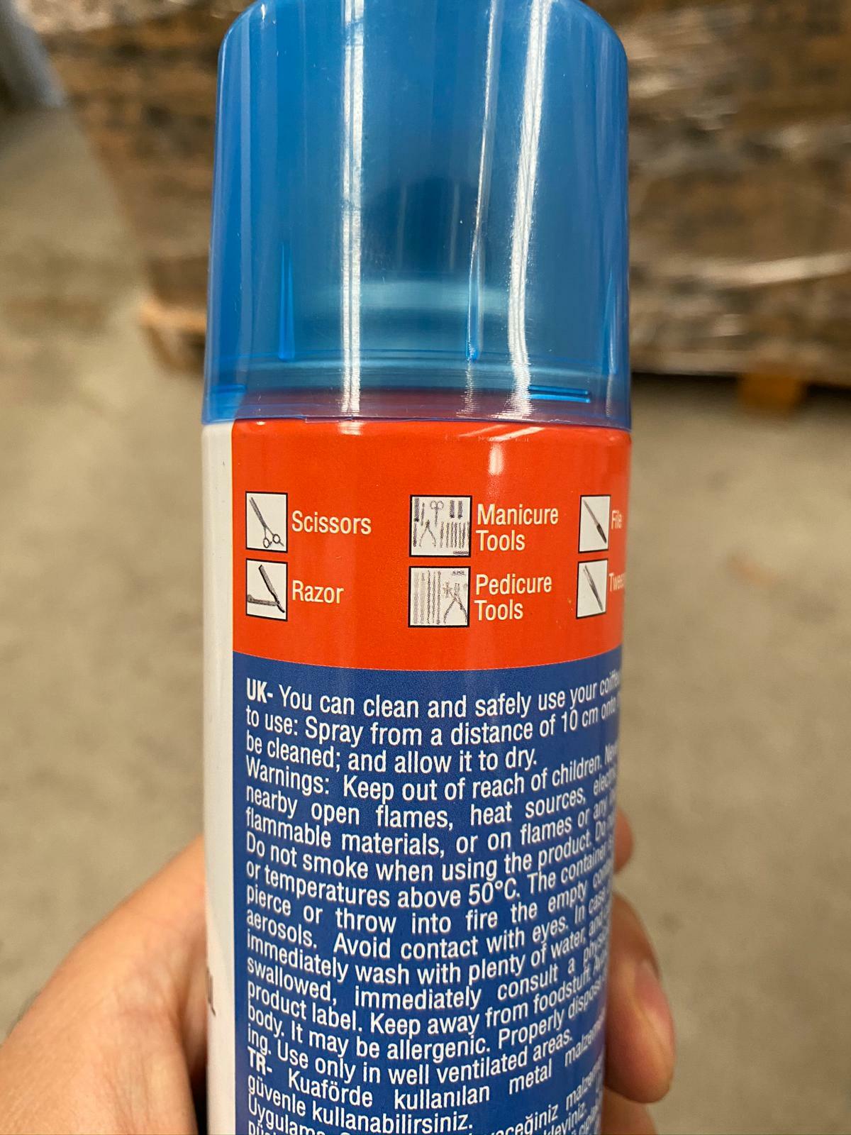 HAIR CLIPPERS, SCISSORS METAL MATERIALS TOOLS CLEANING SPRAY 80