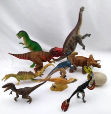 Dinosaur Figures Schleich Safari CollectA Jaru Prehistoric Realistic Lot of 10