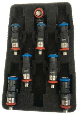 Set of 8 1000CC 96LB 35mm Short Injectors EV6 Connector E85 Compatible