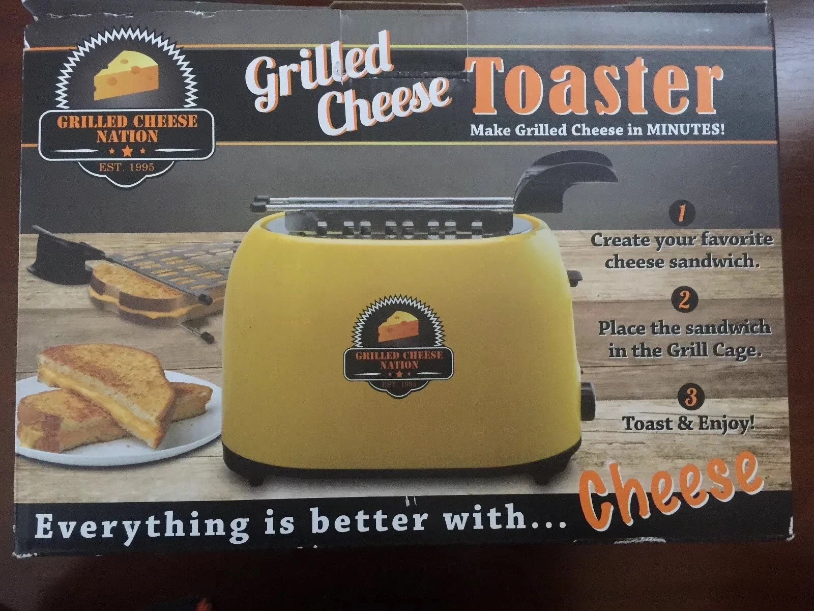 Smart Planet GCN-1ST Grilled Cheese Sandwich Toaster Maker New In The Box