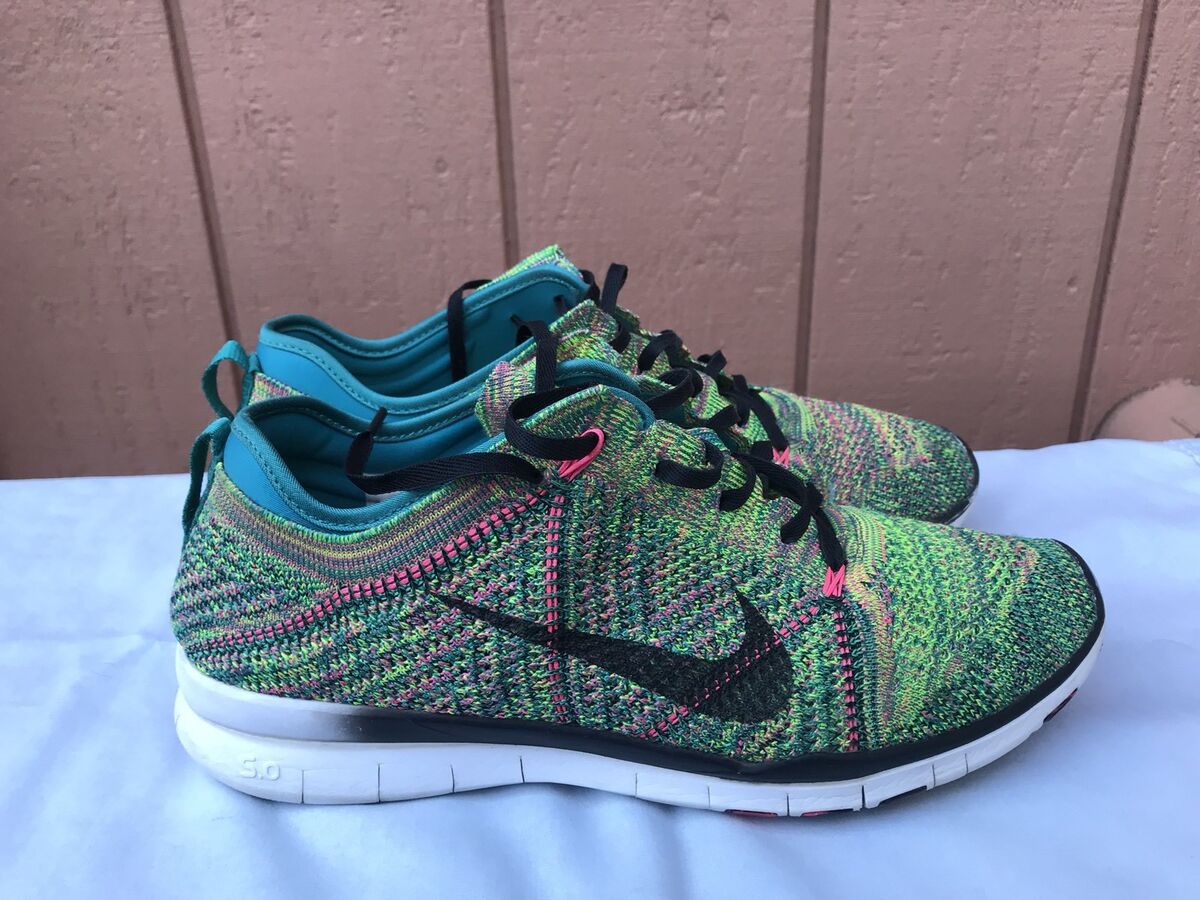EUC Nike Womens US 10 Free TR Flyknit Athletic Shoes Emerald EUC Nike Womens US 10 Free TR Flyknit Athletic Shoes Emerald