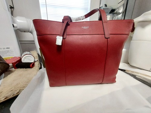 red leather radley bag