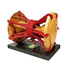 Damroo Damaru Djembe Bongo Drum Mini Display Music Wooden Yakusugi Percussion D1