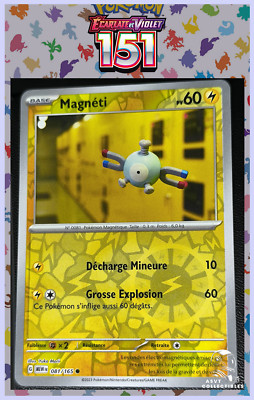 Magneti 081/165 Reverse Common Ecarlate Violet 3.5 MEW 151 DE Pokemon Karte