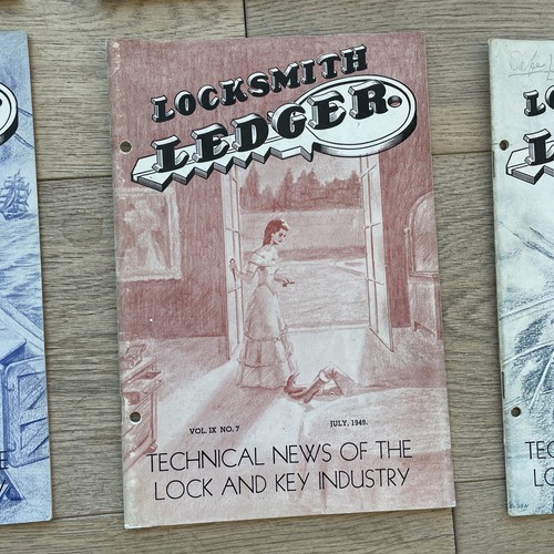 1949 Locksmith Ledger Magazine Volume IX - 11 Issues Lock & Key Industry - Picture 9 of 18