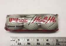Vintage Wilson Hol-Hi LIQUID CENTER Caldwell Cover Golf Balls In Box NOS LOOK 