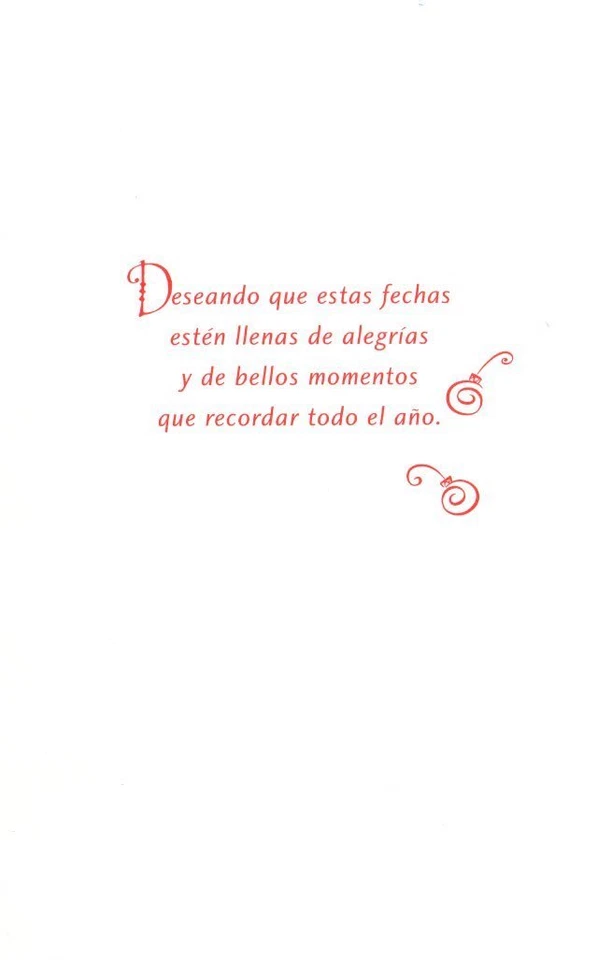 Colorful Christmas Ornaments Muy Feliz Navidad Carlton Greeting Cards - Set of 9 - Image 2 of 3