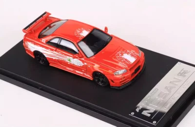 Nissan R34 Skyline GT-R ミニカー 1/64 RED PA s-l1200.webp