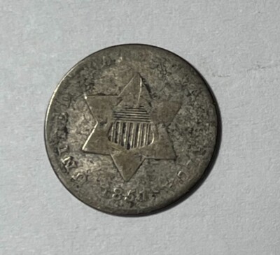 1851 3C Silver good (#13828)