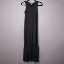 Madewell black and white stripe maxi tank dress-XXS