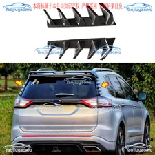 For Ford Edge 15-2024 ABS Carbon Fiber Rear Side Spoiler Tail Trunk Lip Wing Bar