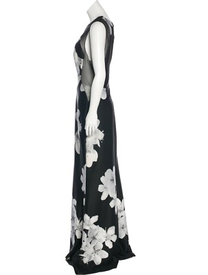 calvin klein black and white floral dress NWT Calvin Klein Size 14 Black & white Floral Summer Dress main image 0