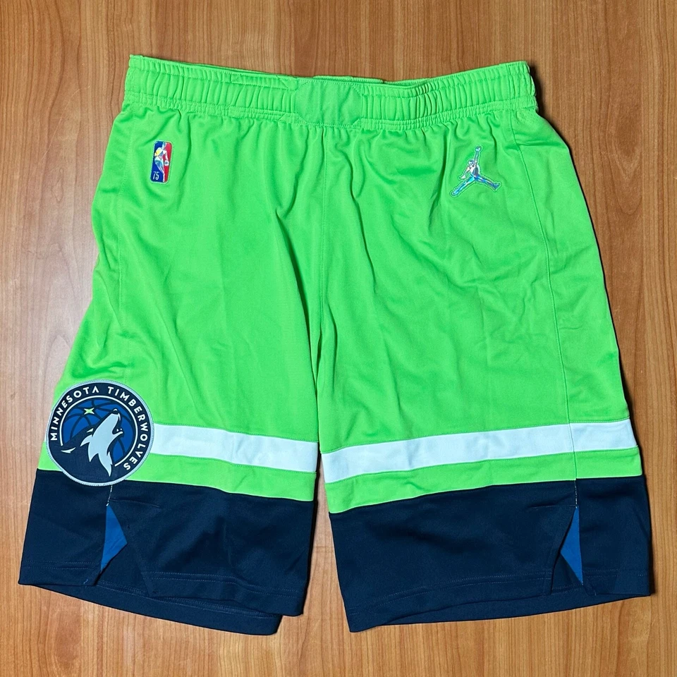 Подлинные шорты команды Jordan Minnesota Timberwolves NBA ANT Edwards L 42 - Изображение 2 из 4