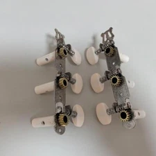 Acoustic Classical Guitar Tuning Pegs Keys Tuners Machine Heads Set Chrome