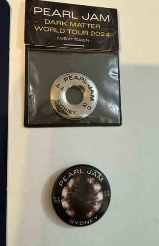 ¡NUEVO Juego de pegatinas y prendedores y fichas Pearl Jam Sydney Australia! 23 de noviembre de 2024! - Imagen 3 de 3