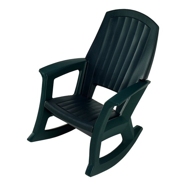 Semco Plastics Sems Recycled Plastic Resin Outdoor Patio Rocking Chair Green For Semco Plastics Sems Recycled Plastic, Resin Porch Rocking Chairs