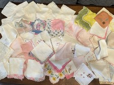 Vintage Lot Of 65 Great Hankies   Clean  Nice Variety