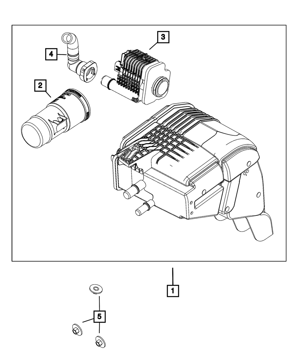 Genuine Mopar Vapor Canister 68589000AB