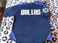 Mens Majestic Dallas Mavericks Nowitzki NBA Basketball Jersey Sz Large