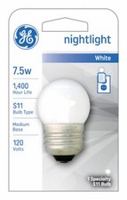 Night Light Bulb, White, 7.5 Watt - 41267