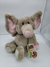 Commonwealth Elephant Hug A Plush Pink Gray Original Tag 1993 Soft Toy 14"
